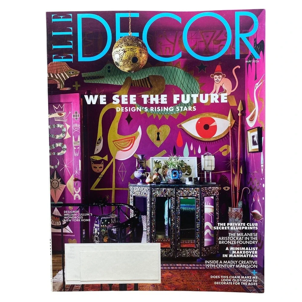 ELLE DECOR Magazine Bundle Lot of 2 May - July 2026 Home Design Interior Decor